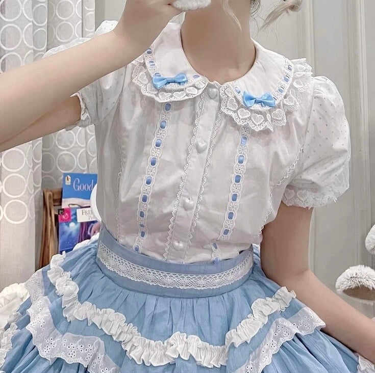 Sweet Love Lace Bow Blouse – Local Stock