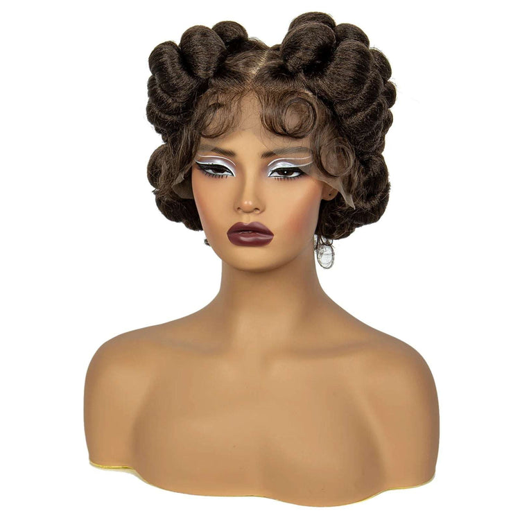 Regal Queen Bantu Knot Lace Wig