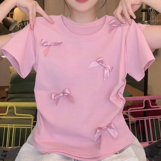 Dainty Days Bow Tee – Local Stock