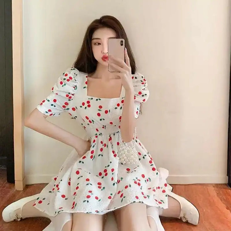 Sweet Cherry Mini Dress – Moody Quick Ship (U.S. Only)