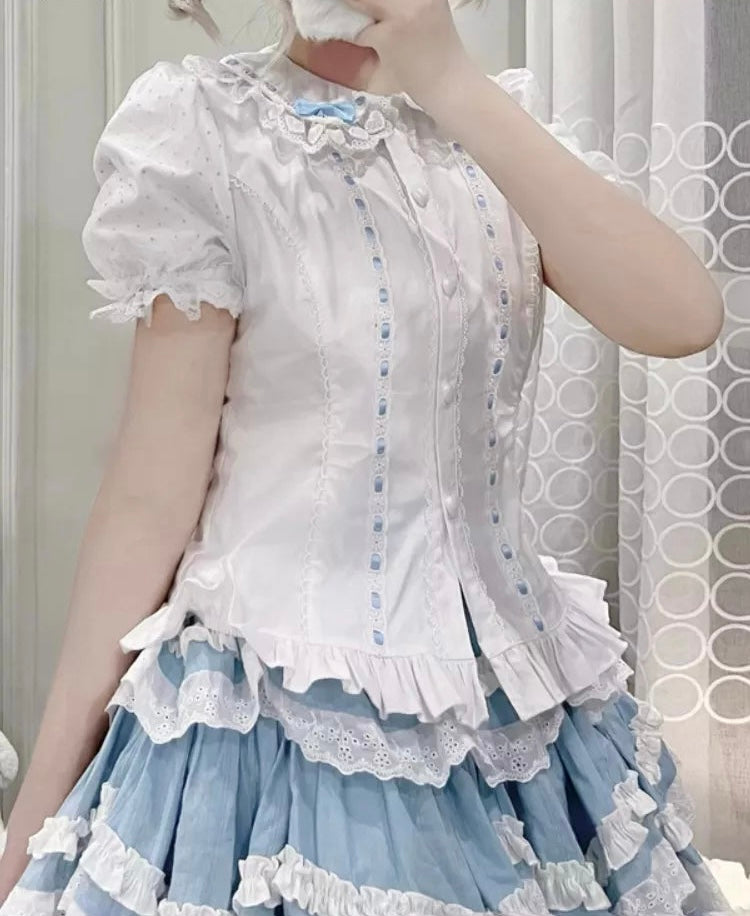 Sweet Love Lace Bow Blouse – Local Stock