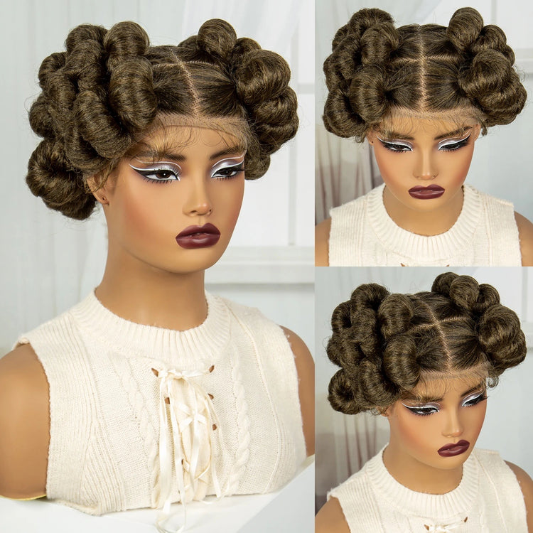 Regal Queen Bantu Knot Lace Wig