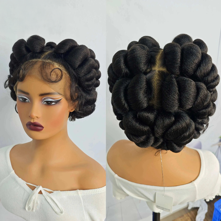 Regal Queen Bantu Knot Lace Wig