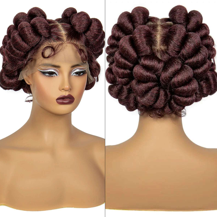 Regal Queen Bantu Knot Lace Wig