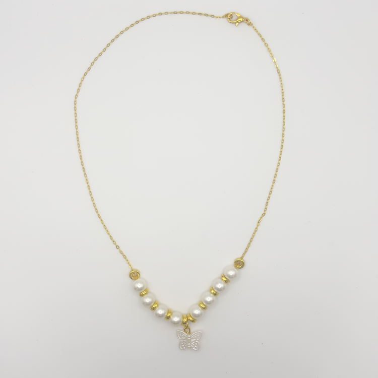 Two Moody Originals: Golden Flutter Pearl Necklace – Local Stock