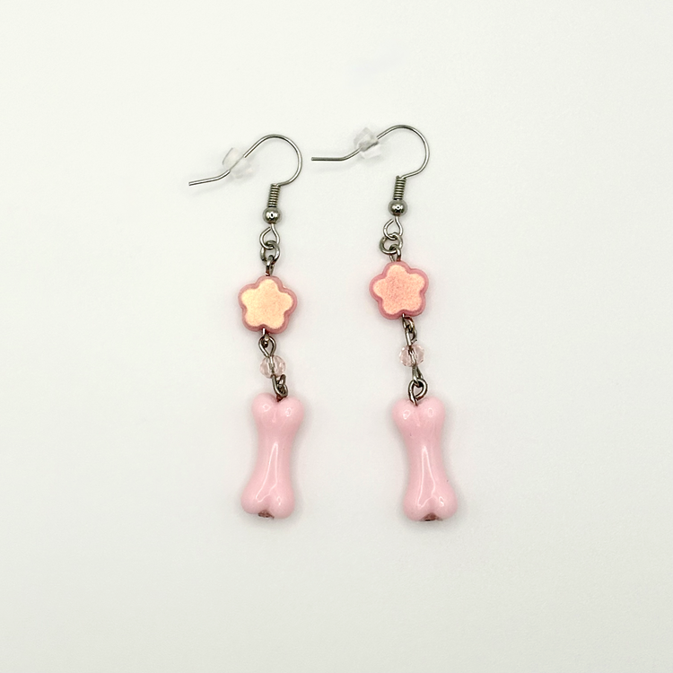 Two Moody Originals: Sweetly Skeletal Charm Drop Earrings – Local Stock