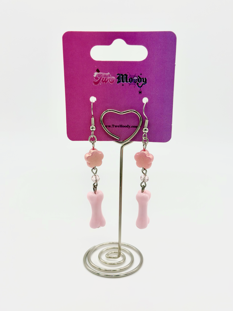 Two Moody Originals: Sweetly Skeletal Charm Drop Earrings – Local Stock
