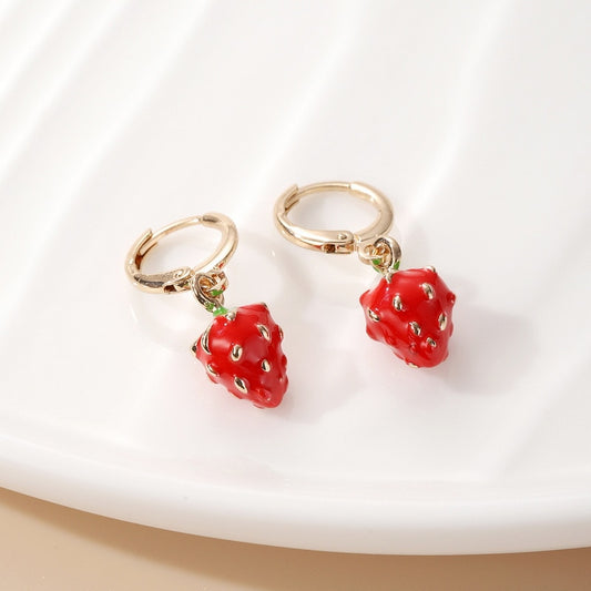 Wild Strawberry Earrings