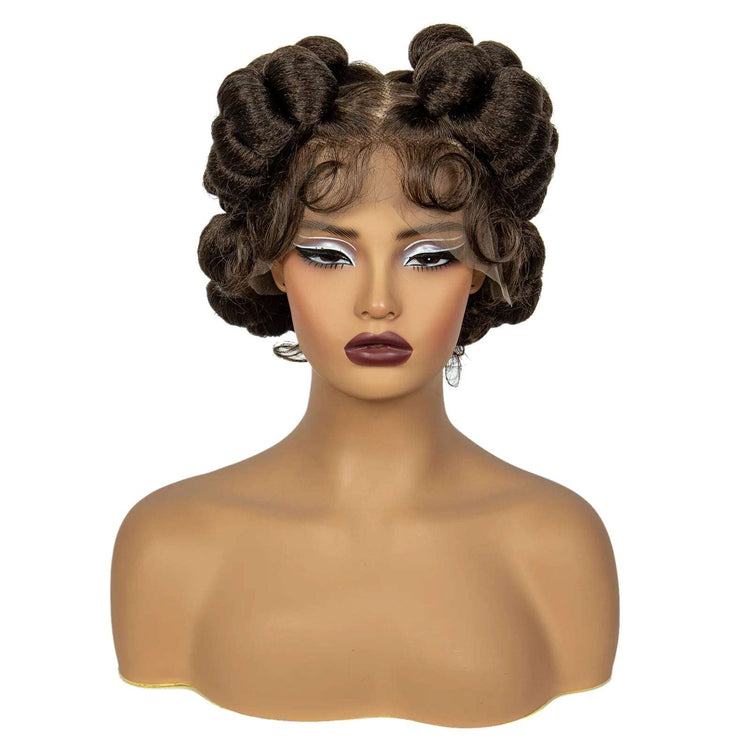 Regal Queen Bantu Knot Lace Wig