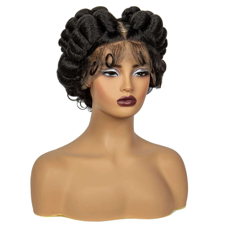 Regal Queen Bantu Knot Lace Wig