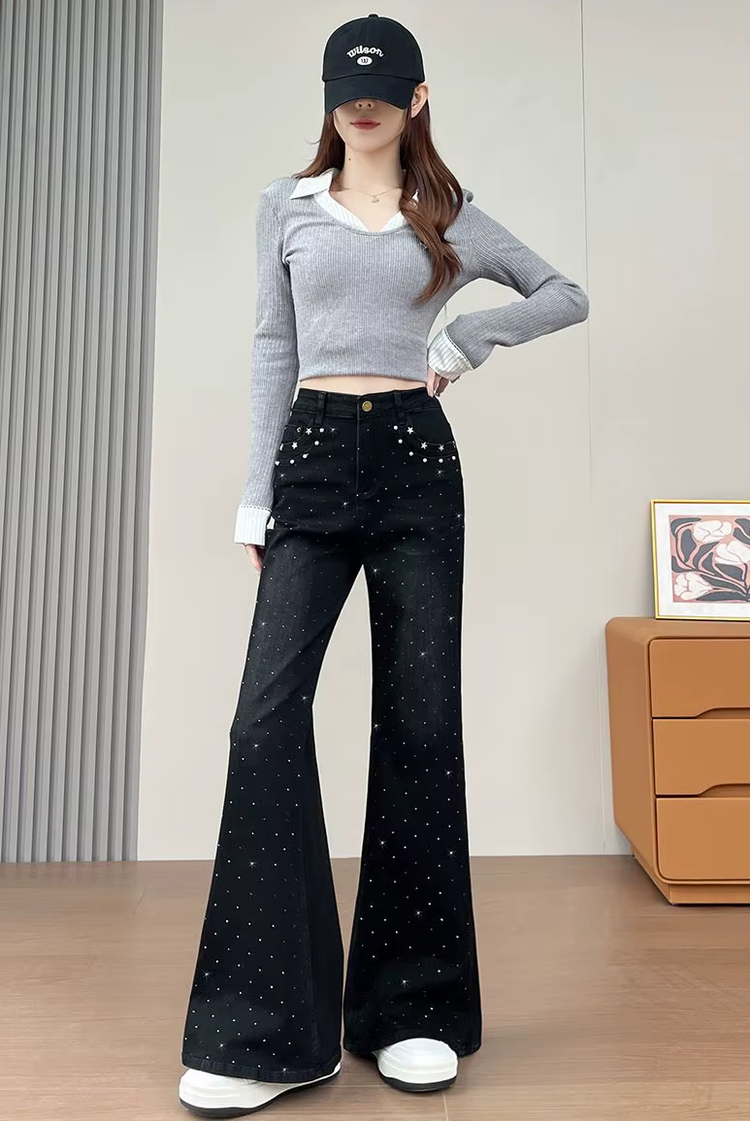 Starlight Stretch Flare Jeans – Local Stock