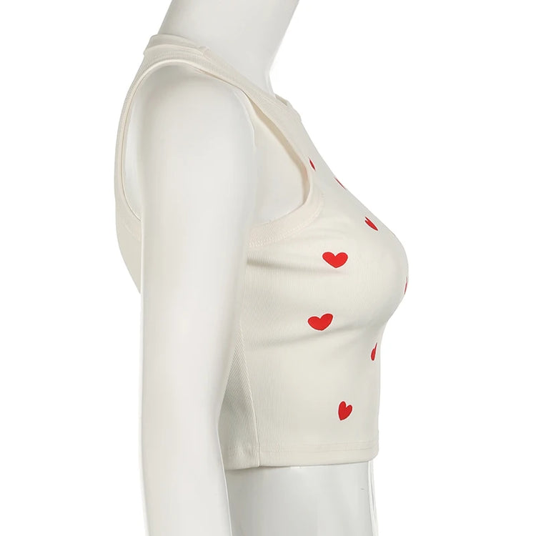 Heart of Hearts Cropped Tank Top – Moody Quick Ship (U.S. Only)