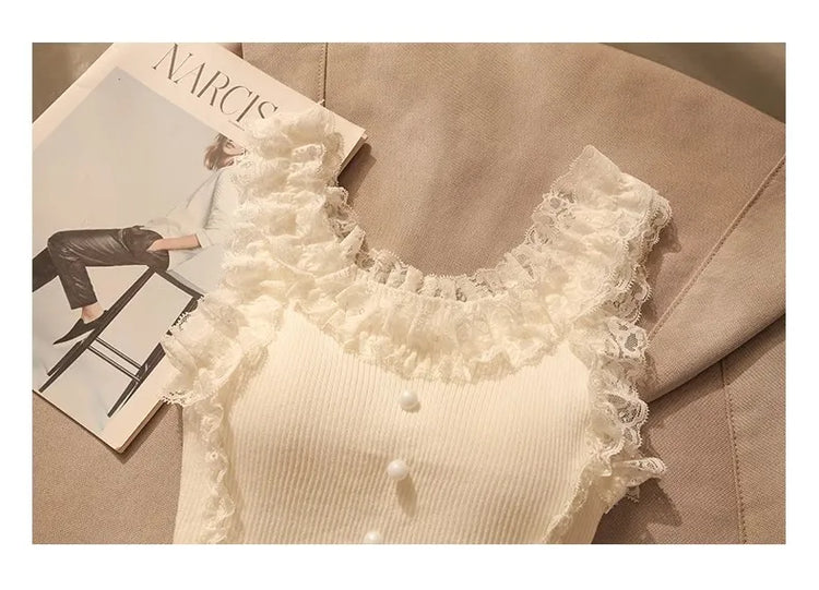 Ruffle Kiss Lacy Top