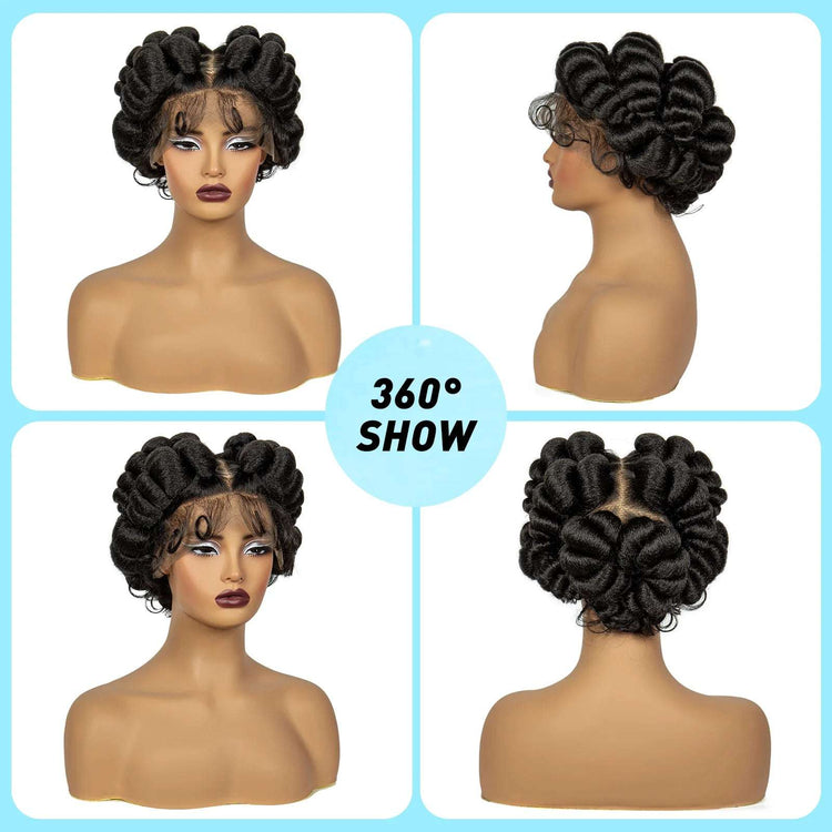 Regal Queen Bantu Knot Lace Wig