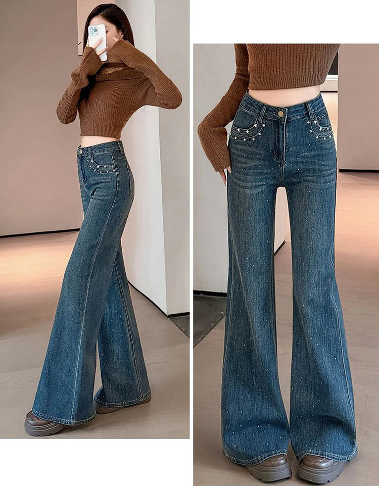 Starlight Stretch Flare Jeans – Local Stock