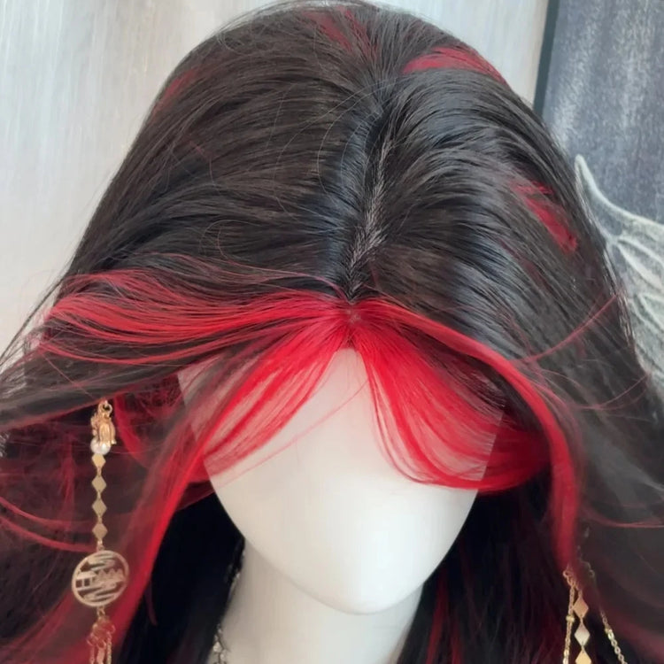 Crimson Kiss Layered Wig