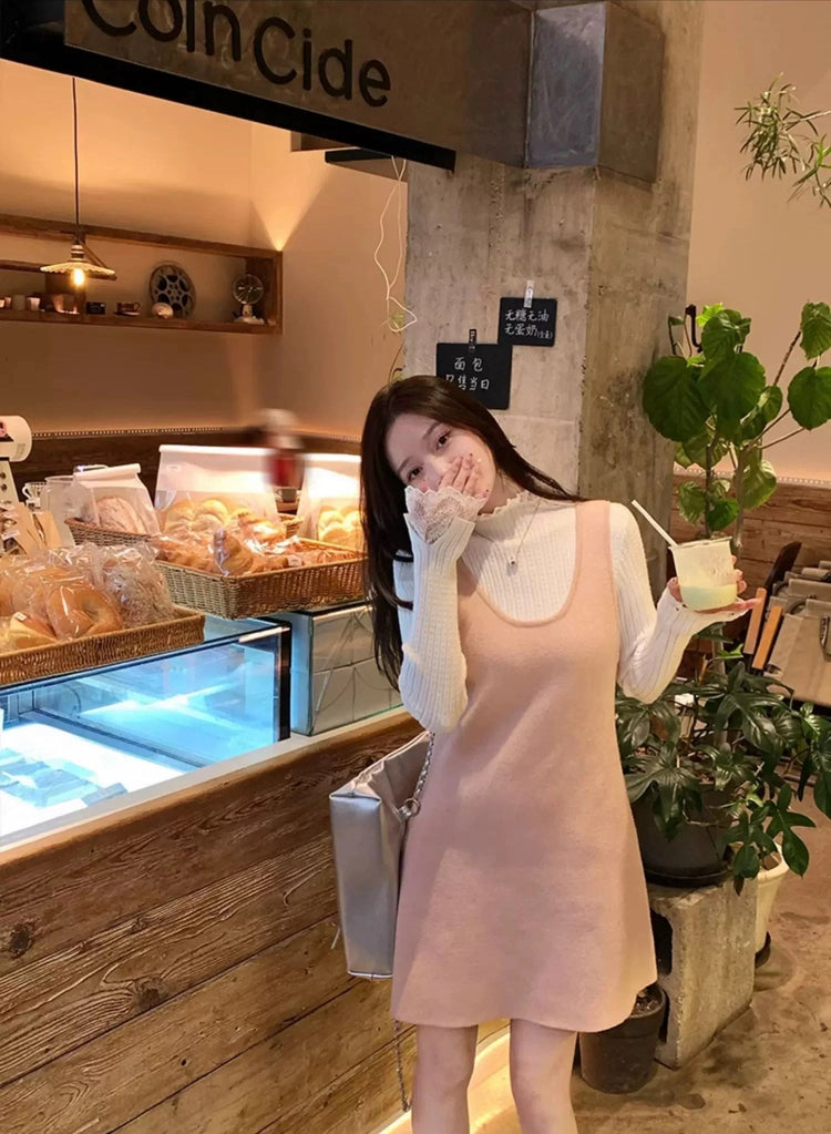 Lace Reverie Mock Neck Top