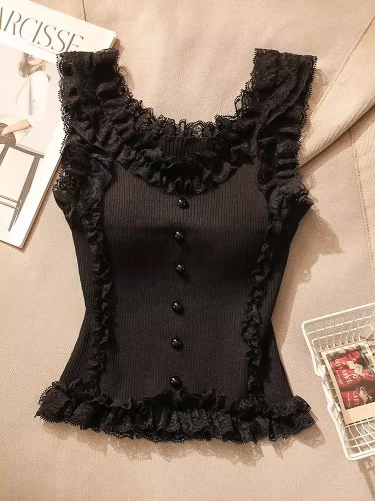 Ruffle Kiss Lacy Top