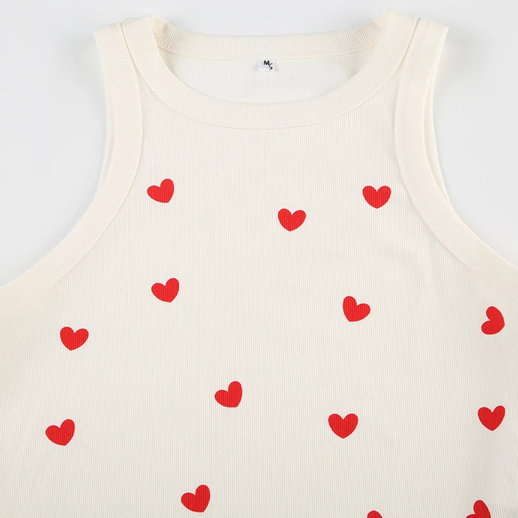Heart of Hearts Cropped Tank Top – Moody Quick Ship (U.S. Only)