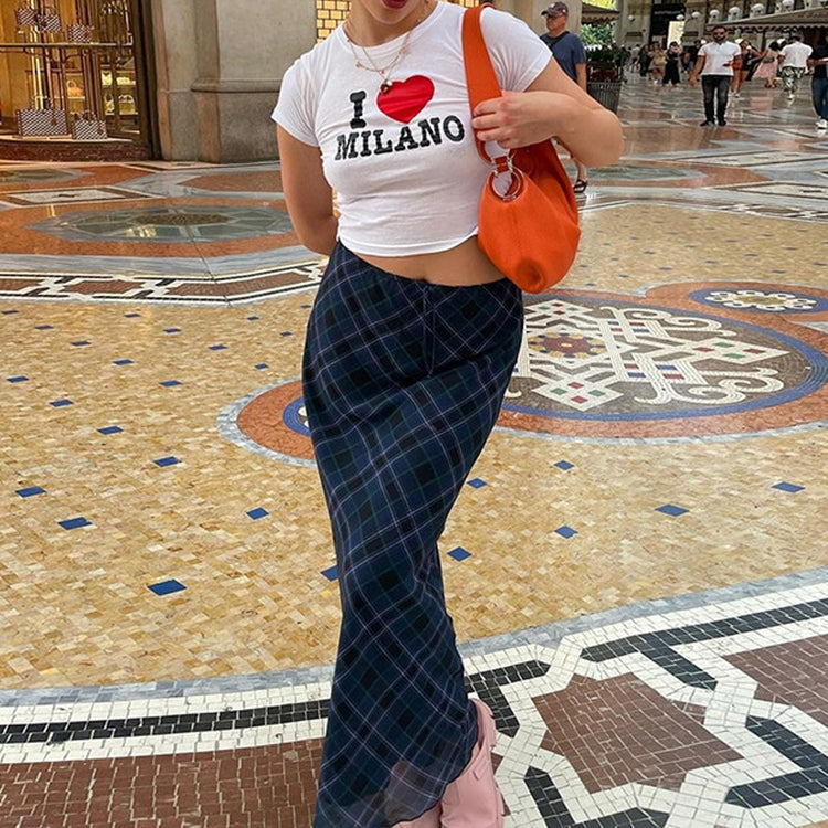 So Long 90s Punk Plaid Skirt