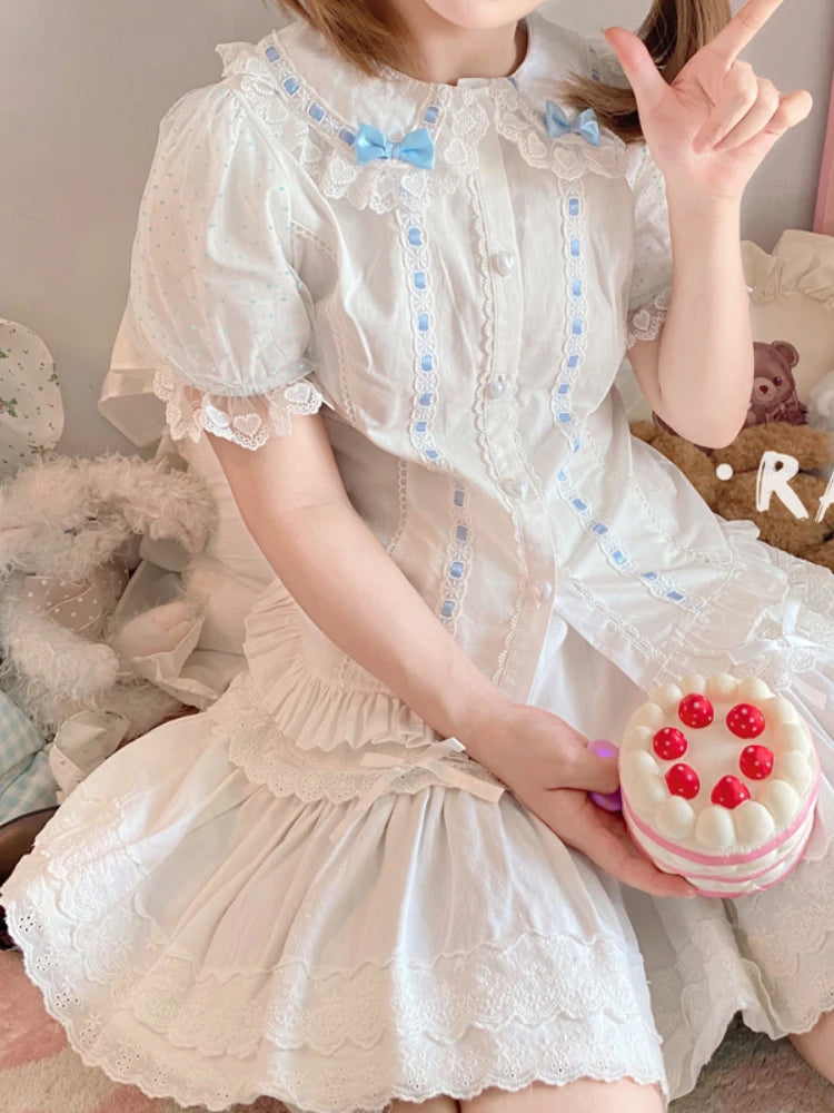 Sweet Love Lace Bow Blouse – Local Stock