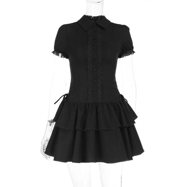 Midnight Academy Mini Dress – Local Stock