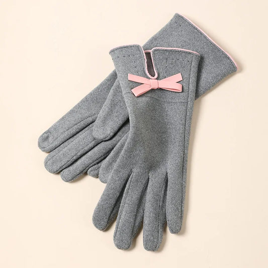 Cute Bow Touch Screen Gloves – Local Stock