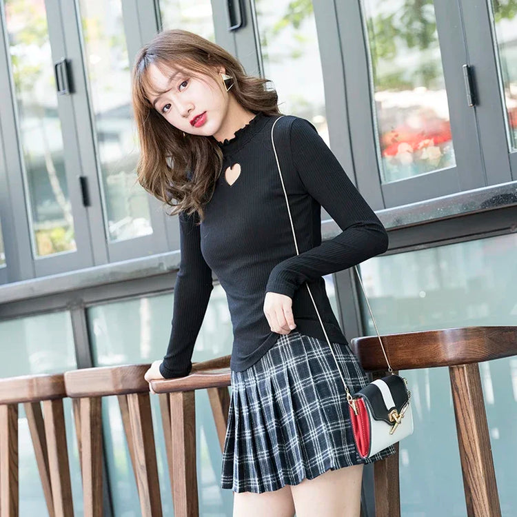 Open Heart Long Sleeve Top