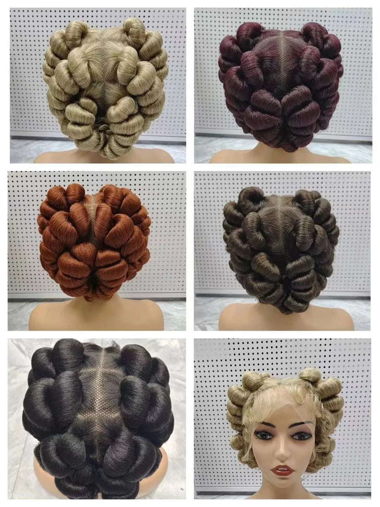 Regal Queen Bantu Knot Lace Wig