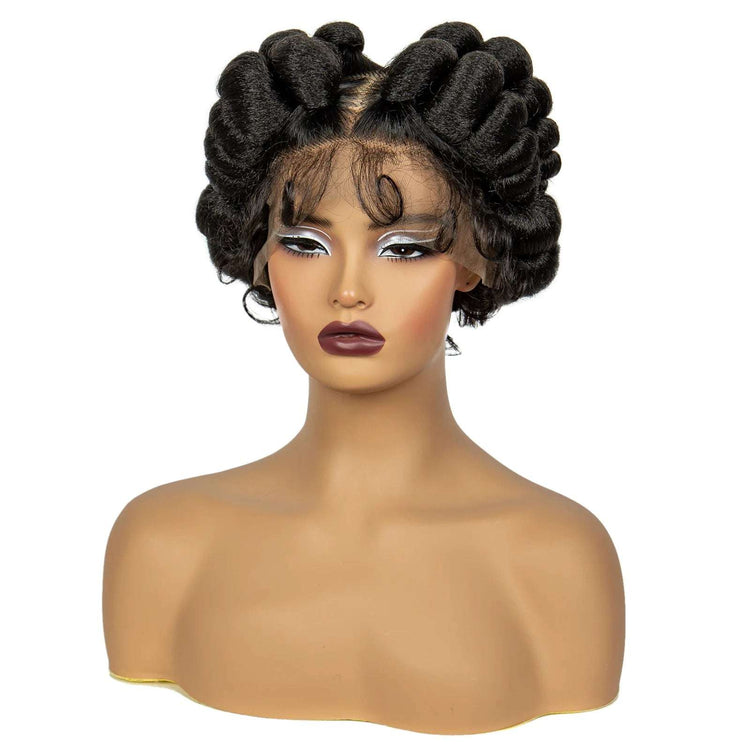 Regal Queen Bantu Knot Lace Wig