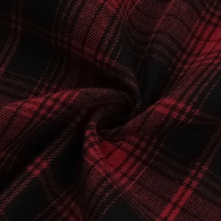 Grunge Chaos Asymmetrical Plaid Skirt