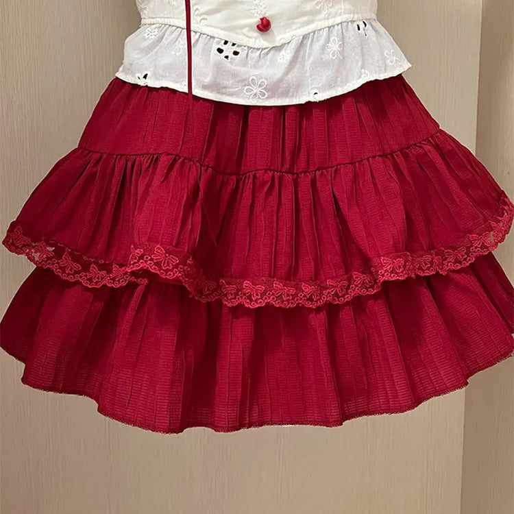 Cherry Parfait Skort Set – Local Stock