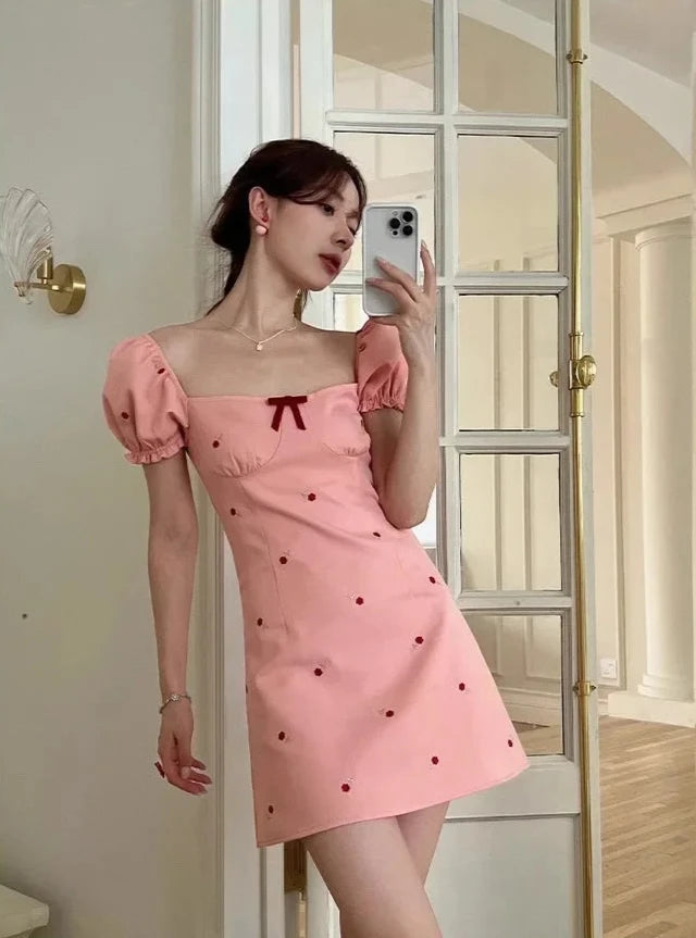 Pink Floral Bloom Dress – Moody Quick Ship (U.S. Only)