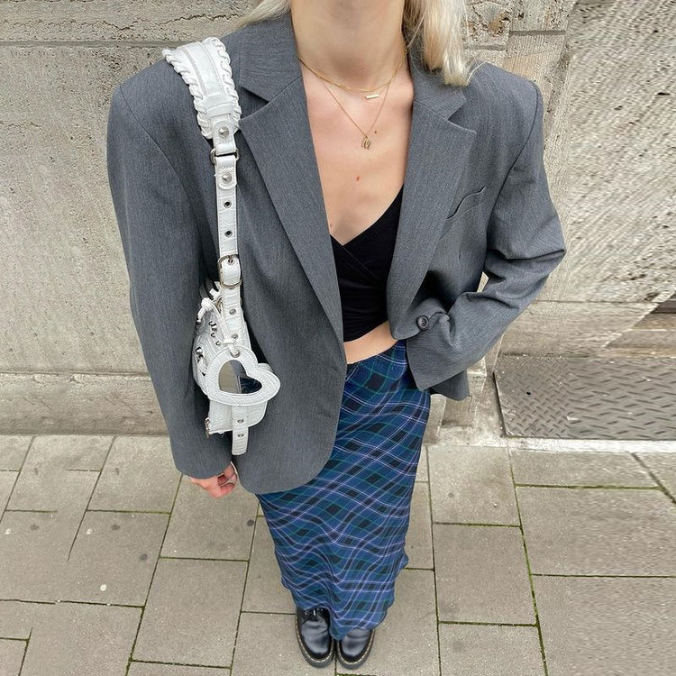 So Long 90s Punk Plaid Skirt