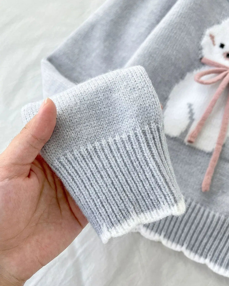 Bowtique Kitty Knit Sweater – Local Stock
