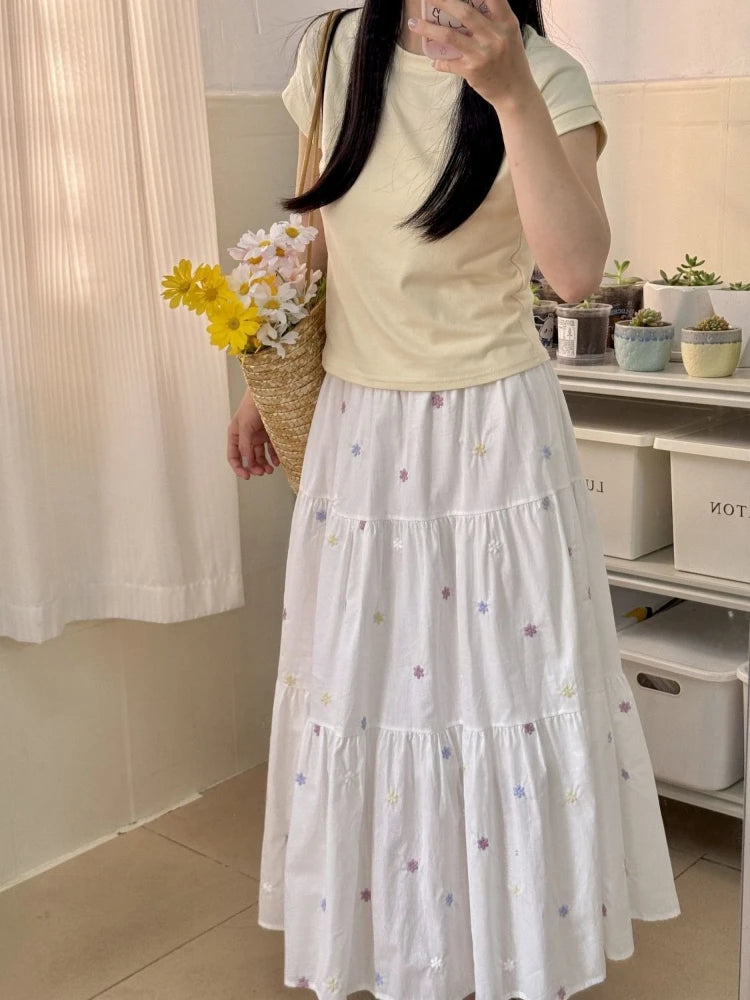 Daisy Daydream Midi Skirt – Local Stock