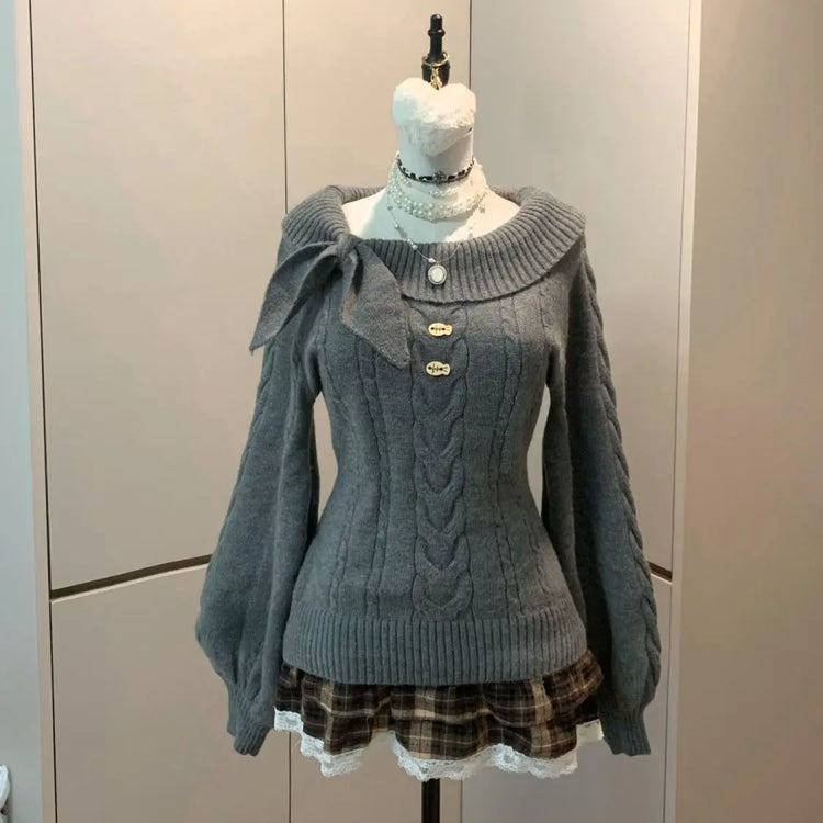 Sweetheart Charm Knit Sweater