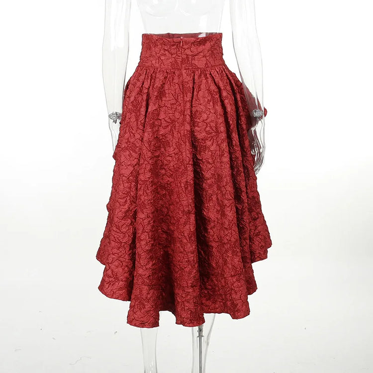 Gothic Drama High Low Skirt