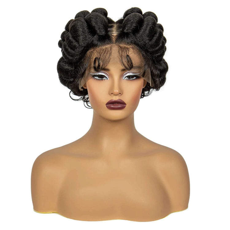 Regal Queen Bantu Knot Lace Wig