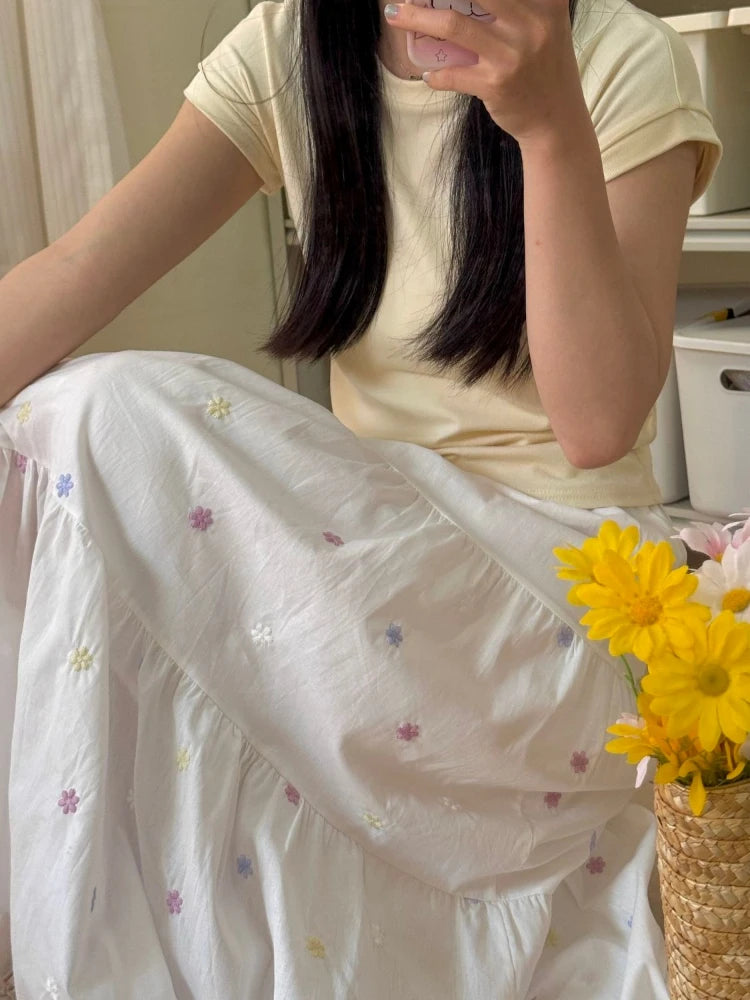 Daisy Daydream Midi Skirt – Local Stock