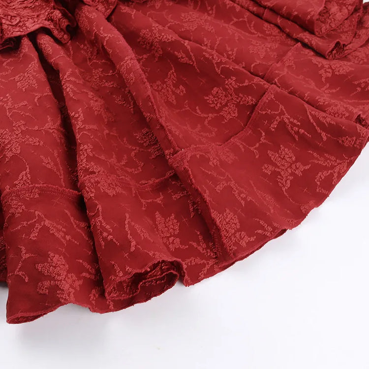 Gothic Drama High Low Skirt