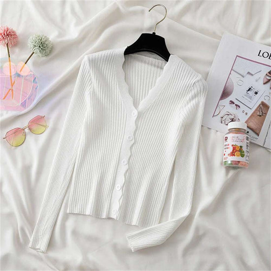 Wavy Cut Cardigan