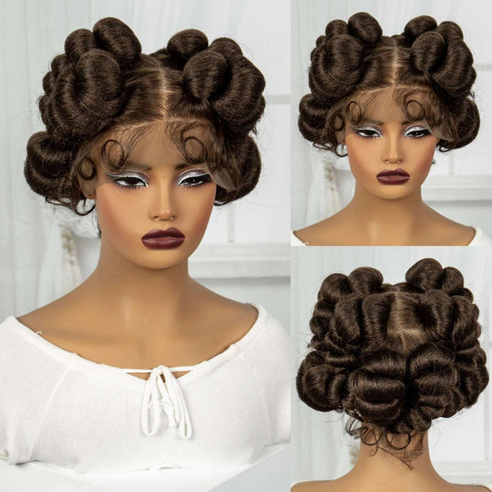 Regal Queen Bantu Knot Lace Wig