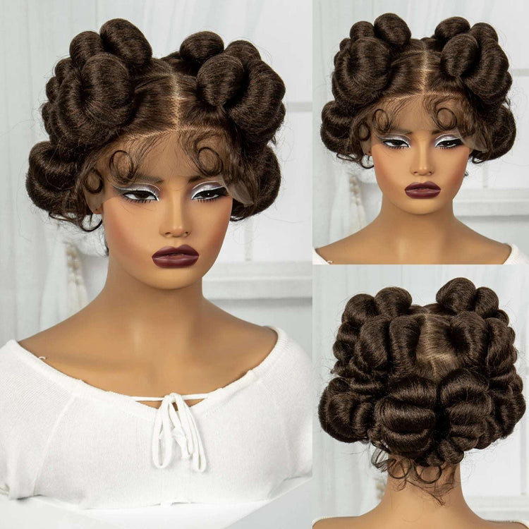 Regal Queen Bantu Knot Lace Wig