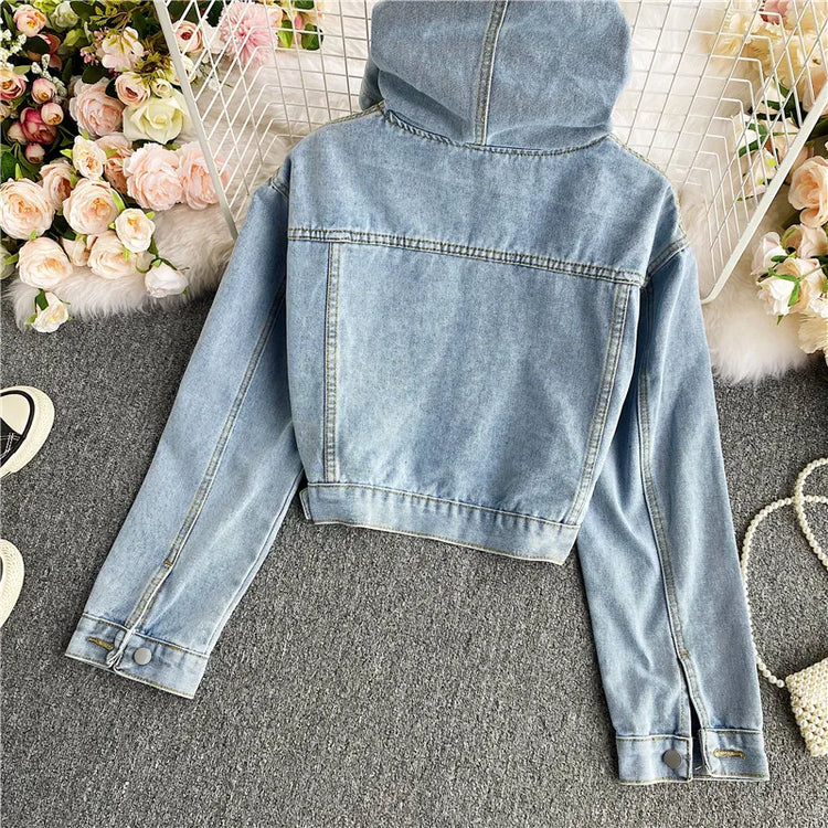 Urban Pulse Denim Hoodie
