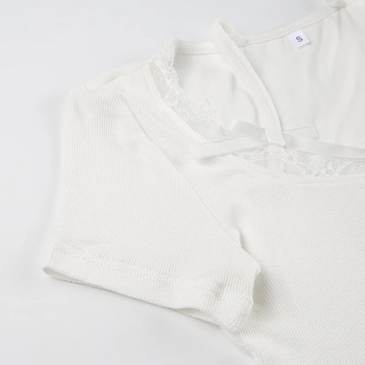 Lace and Bows Button Top – Moody Quick Ship (U.S. Only)