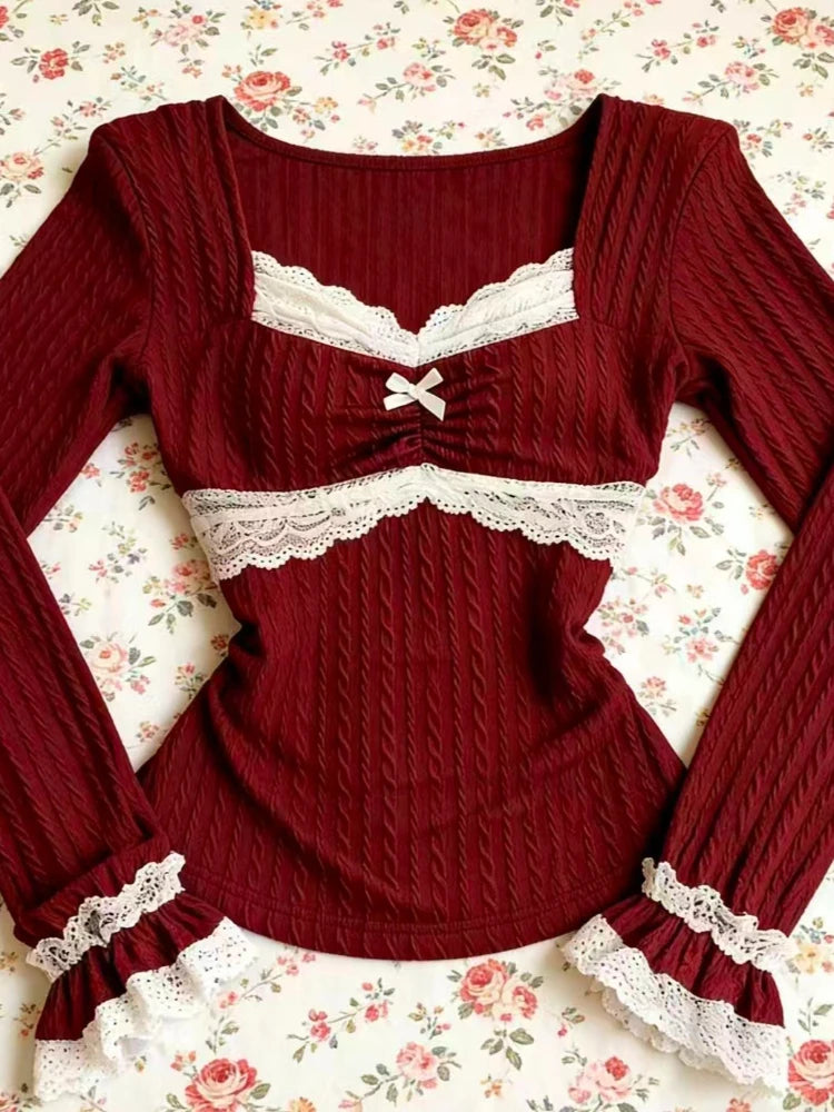 Scarlet Keepsake Lace Top – Local Stock