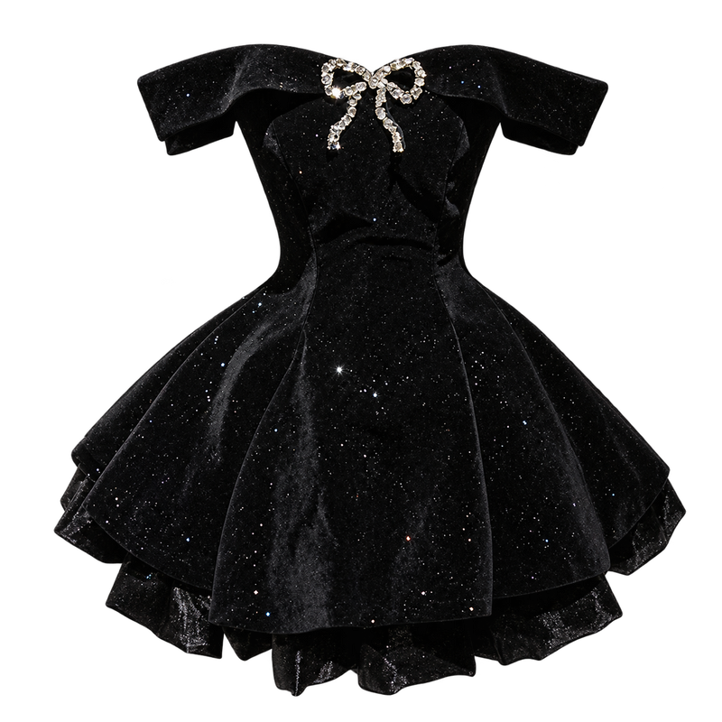 Midnight Gala Bow Dress