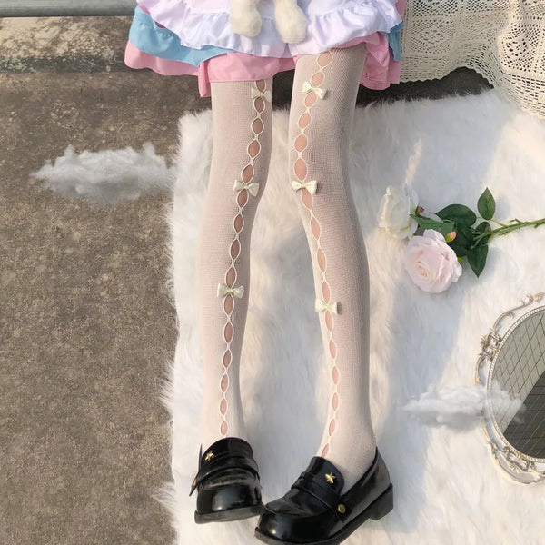 Hollow Out Bow Tights Hollow Out Bow Tights