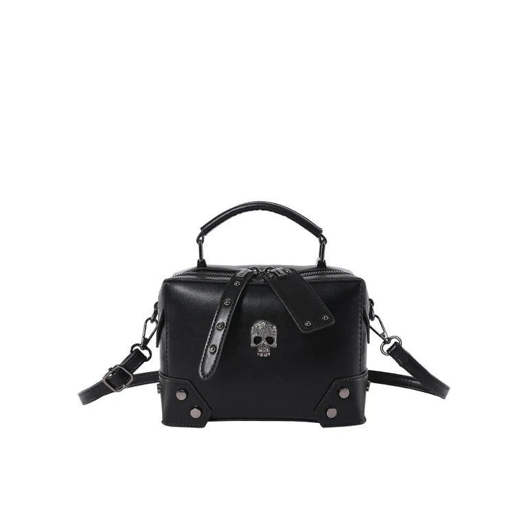 Front view of the Moonlit Mourning Crossbody on a white background.